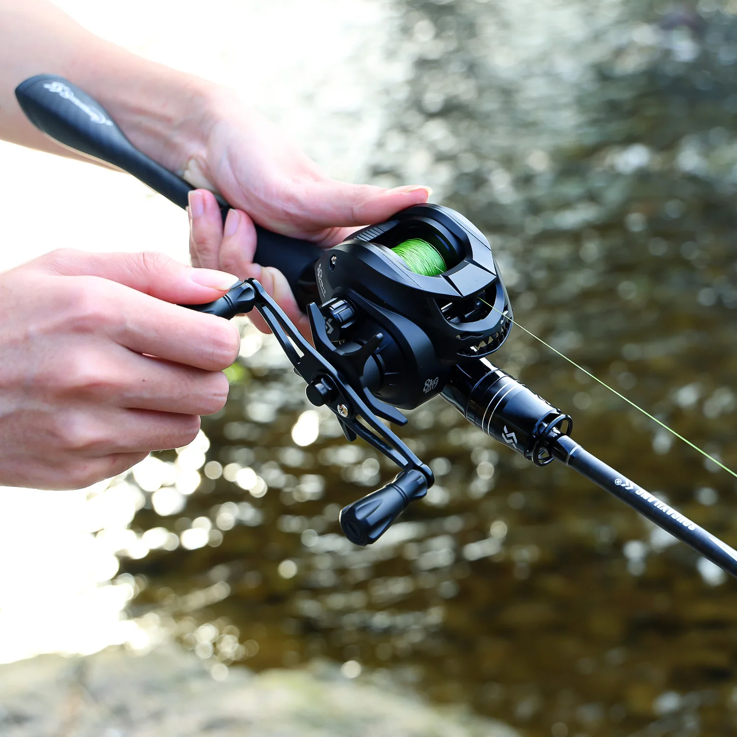 Sougayilang Caña de spinning de carbono con punta sólida para casting - imagen 5