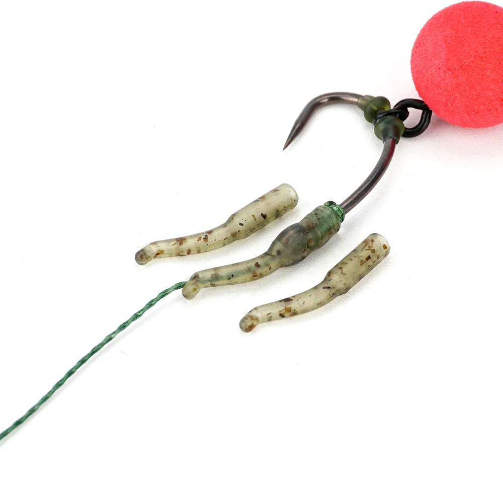 Hirisi-accesorios de pesca de carpa, 25 uds., manga de anzuelo de carpa, aparejos de pesca giratorios AH195, aparejos terminales de pesca - imagen 2