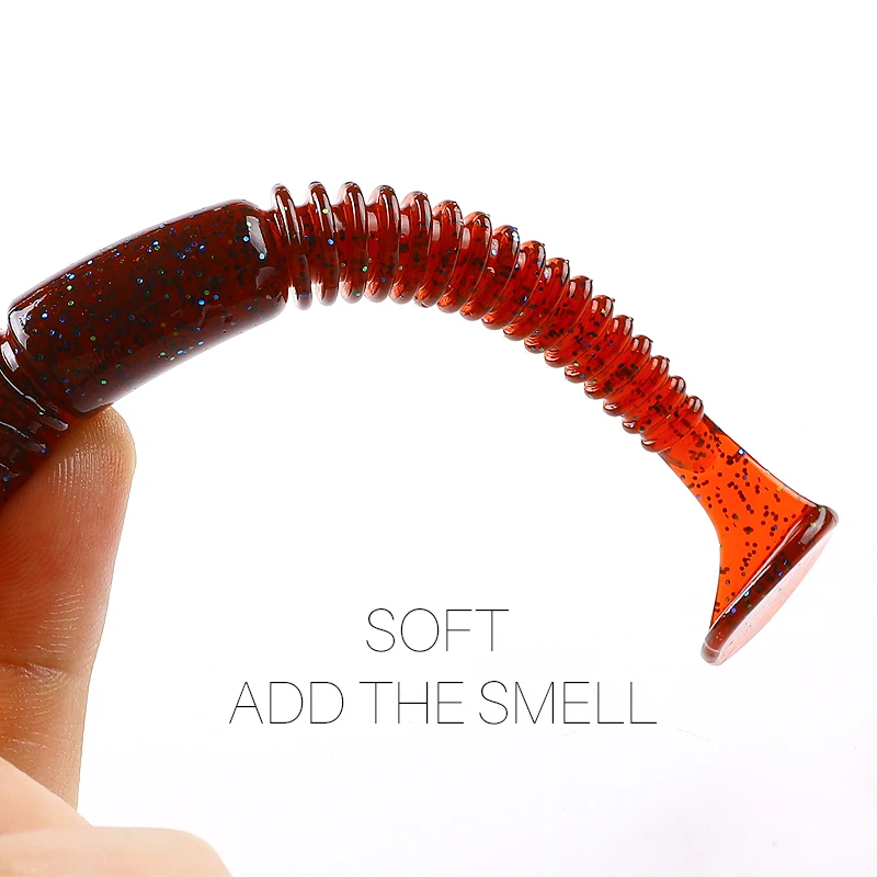 Señuelo de pesca supercontinente con anillo de impacto oscilante, cebos suaves de 8cm/10cm, Swimbait, Jigging, cebos artificiales - imagen 3