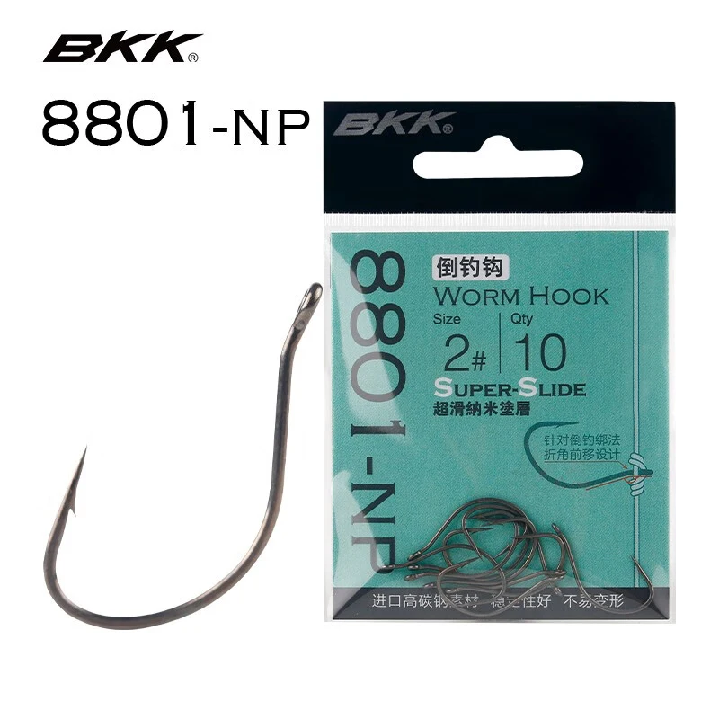 Anzuelos BKK 8801-NP para lubina con púas y vinilos