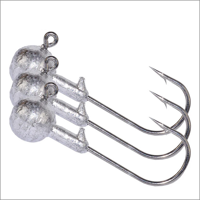 Anzuelos de cabeza de plomo para pesca, anzuelos de 3,5g, 5g, 7g, 10g, 14g, de alta calidad, con púas de agua salada, para señuelos blandos, 5 unids/lote por paquete - imagen 5