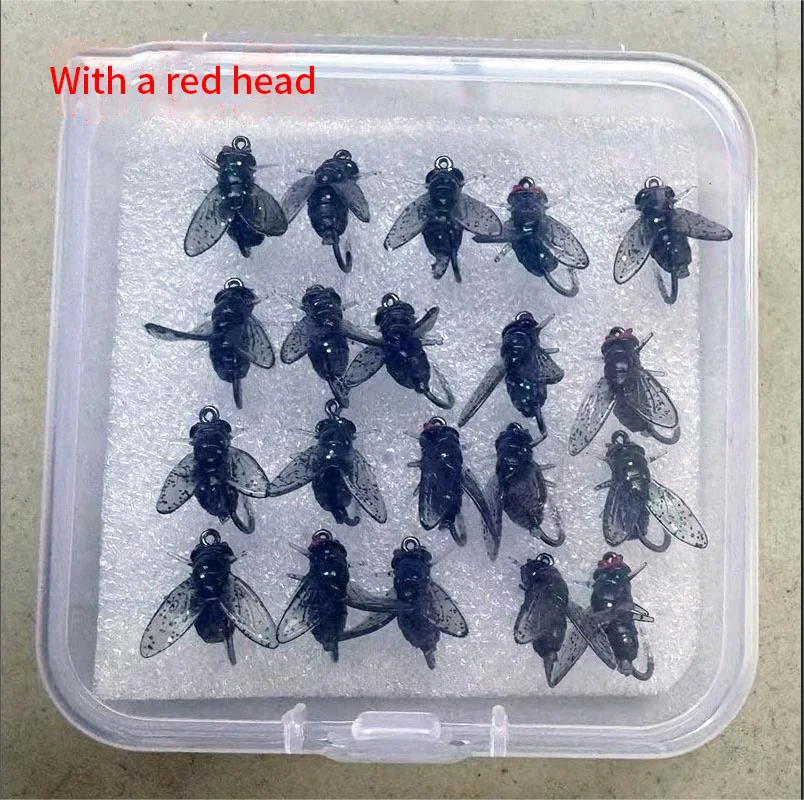 Mini cebo de mosca biónico con anzuelo suave para trucha y salmón - imagen 3