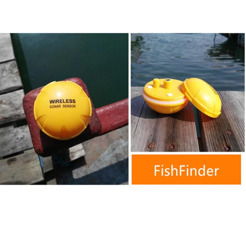 Sensor de Sonar buscador de peces, Bluetooth, inalámbrico, ecosonda, localizador de profundidad, transductor para pesca en el mar, Kayaks, barco, pesca en hielo - imagen 2
