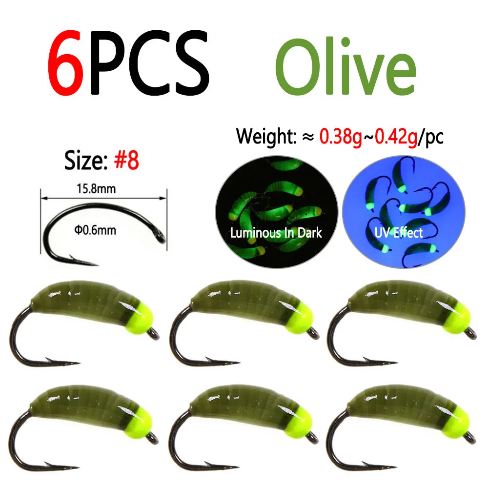 6pcs Olive