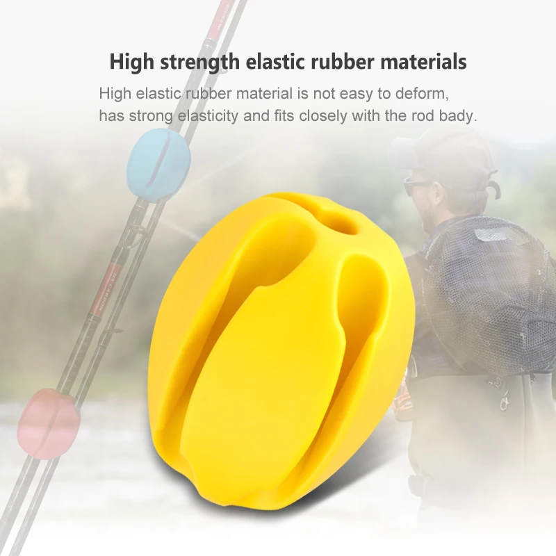 Correas de soporte para caña de pescar, paquete de correas para caña de pescar, bola fija, lazos, cinturón, piezas de herramientas de pesca, 2 uds. - imagen 2
