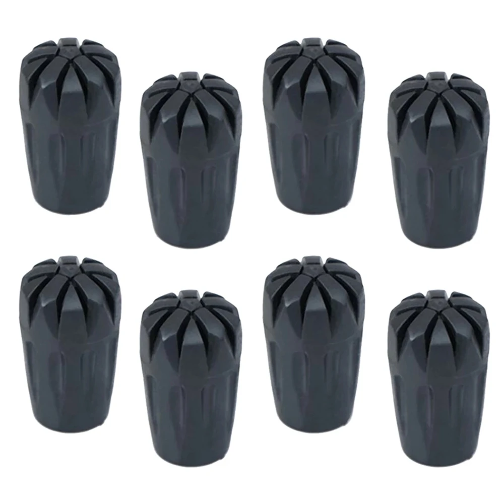 Palos para caminar con puntas de goma para acampar al aire libre, resistentes al desgaste, universales, gruesas, con extremos de palo, piezas para caminar - imagen 3