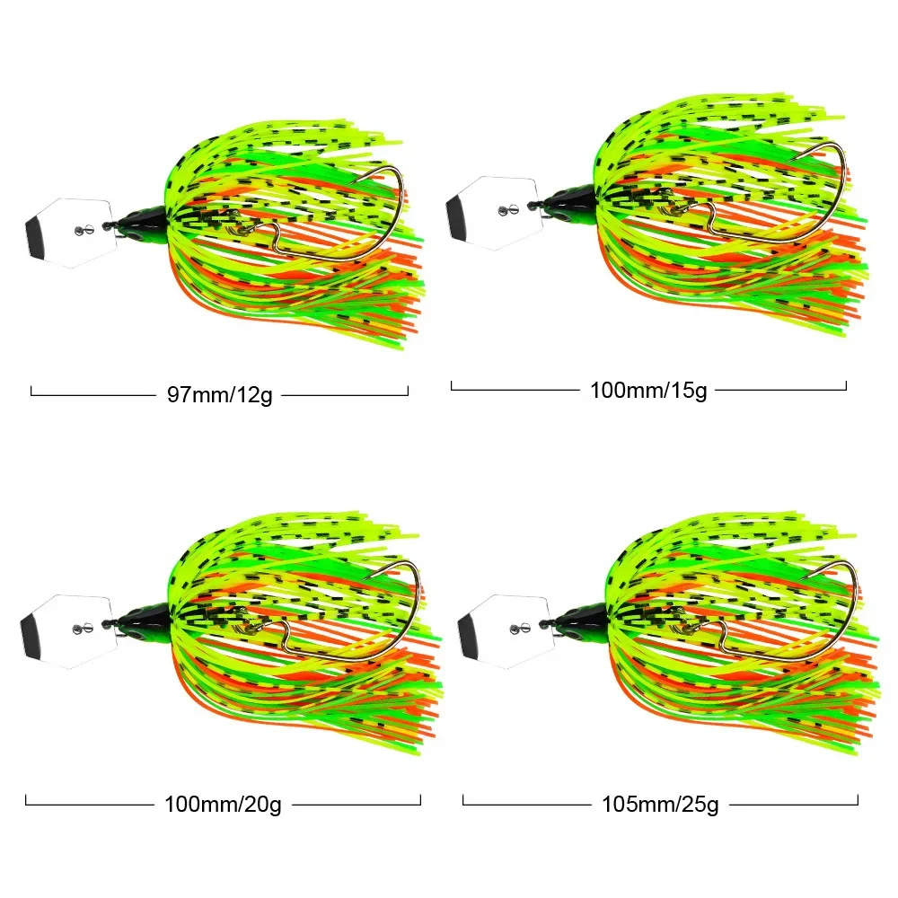 Señuelo giratorio de alambre para pesca, cebo Artificial de 12g, 15g y 20g, Wobbler, Chatterbait, Jig Dancer, Spinner - imagen 4