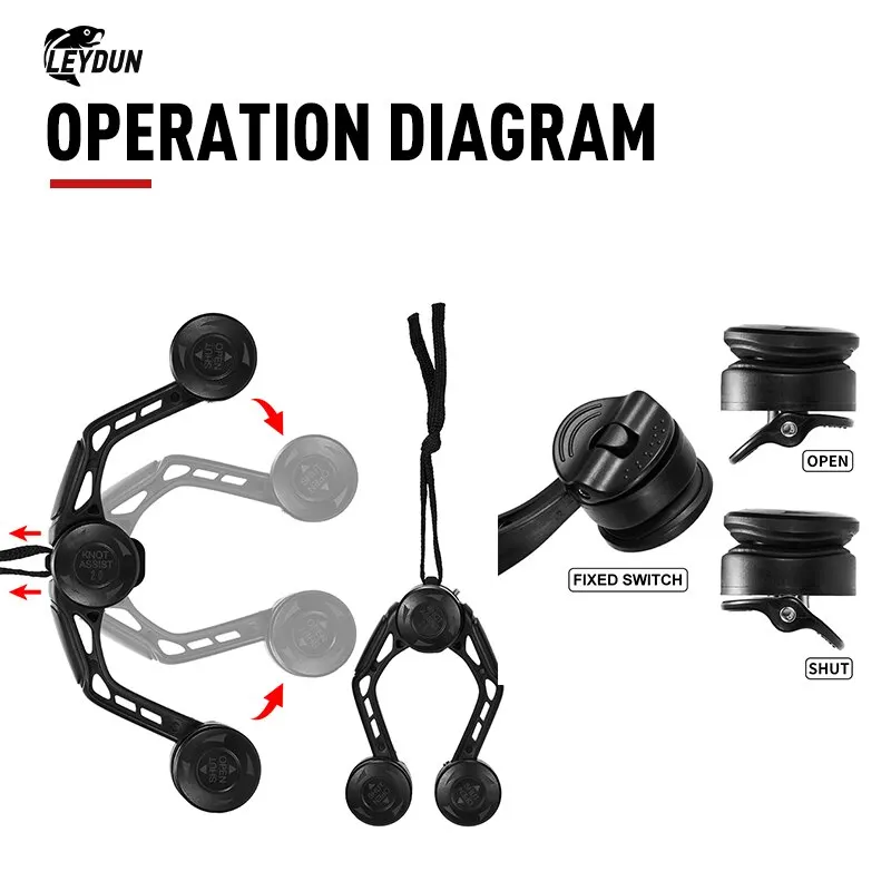 LEYDUN-Herramientas de pesca GT FG PR, anudador de línea de asistencia, máquina de anudado de conexión, bobinadora de líneas de alambre, herramienta de nudo japonés - imagen 5