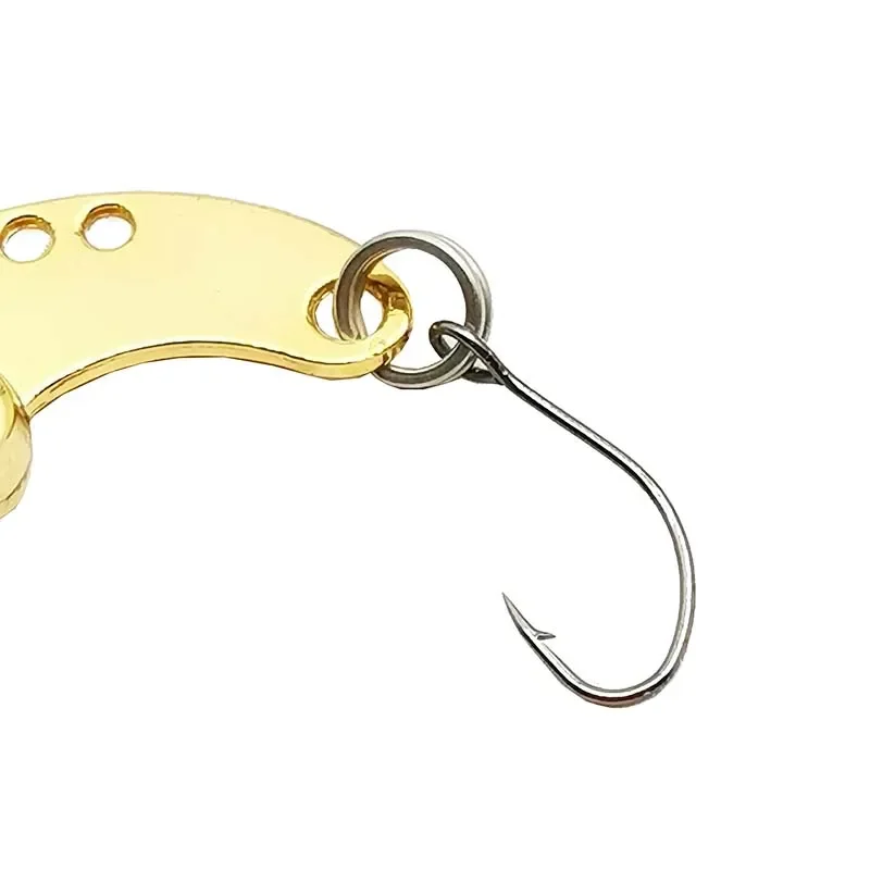 OUTKIT 1 Uds nuevo Metal Mini VIB señuelo de pesca 1,5g 2cm aparejos de pesca Pin cuchara Crankbait vibración Spinner hundimiento cebo aparejos - imagen 5