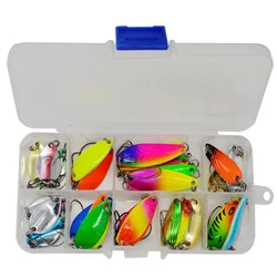 JYJ Señuelos de Pesca en Metal – Cucharas Wobble Trucha Perca Walleye