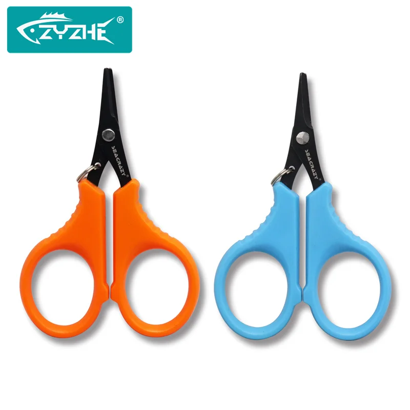 Tijeras de pesca ZYZ en titanio - Cortador de línea afilado para PE y nailon
