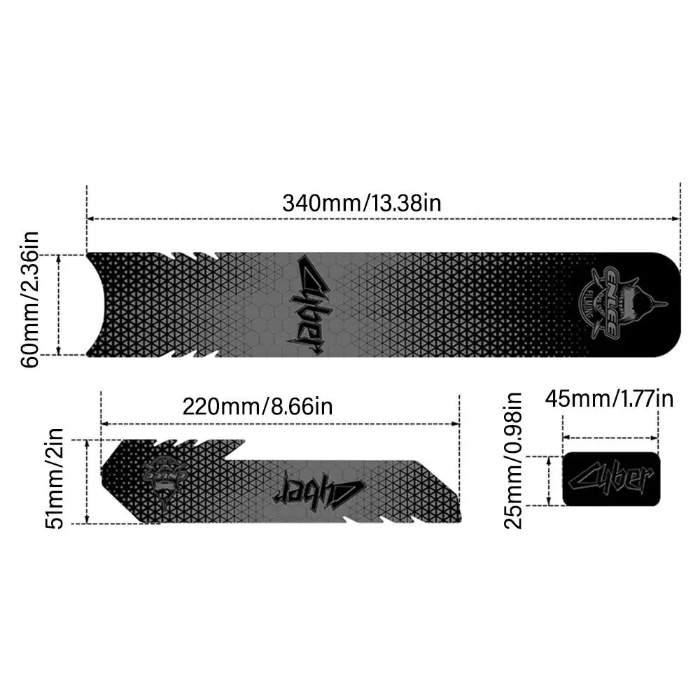 1 Juego de almohadilla de cubierta de horquilla de vaina a prueba de arañazos, pegatina para cuadro de bicicleta, película protectora de bicicleta, pegatinas protectoras de cadena con patrón de fibra de carbono - imagen 5