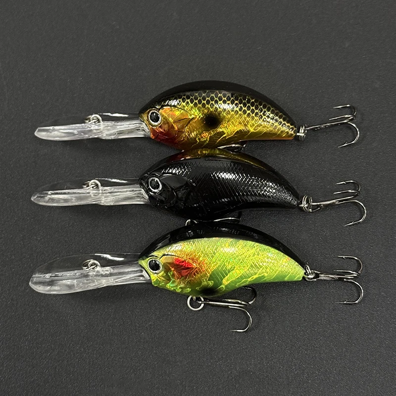 11g 55mm venta al por mayor Crankbaits Topwater cebos duros artificiales buzo de aguas profundas Señuelos de pesca flotantes para lubina carpa agua salada - imagen 4