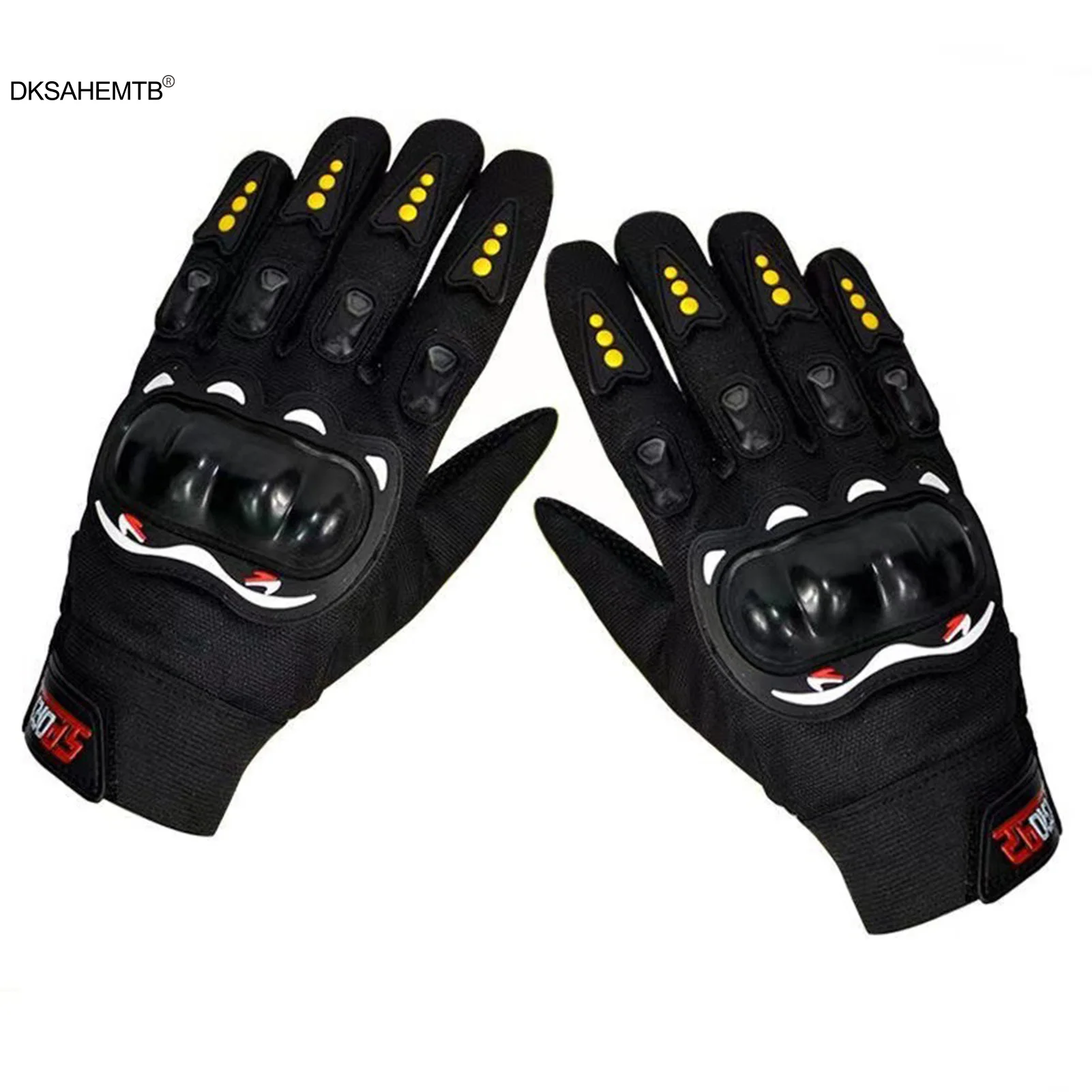 Guantes de moto con protecciones rígidas y pantalla táctil