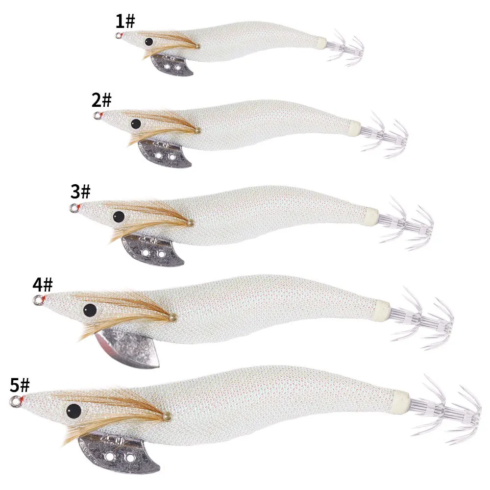 Plantilla luminosa de calamar y sepia – Señuelo de madera resistente - imagen 4