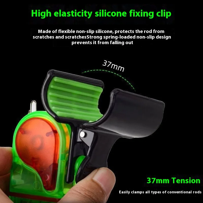 Alarma de pesca con caña de mar, caña de pescar impermeable con caña de lanzamiento, campana electrónica de pesca con caña de mar, alta sensibilidad, automática - imagen 4