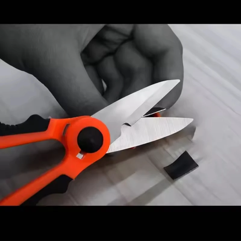 1 Juego de tijeras de pesca y estuche de almacenamiento, cortador de señuelos de línea trenzada, Mini tijeras para uso de peces de 14cm, herramientas de pesca portátiles multifunción - imagen 4