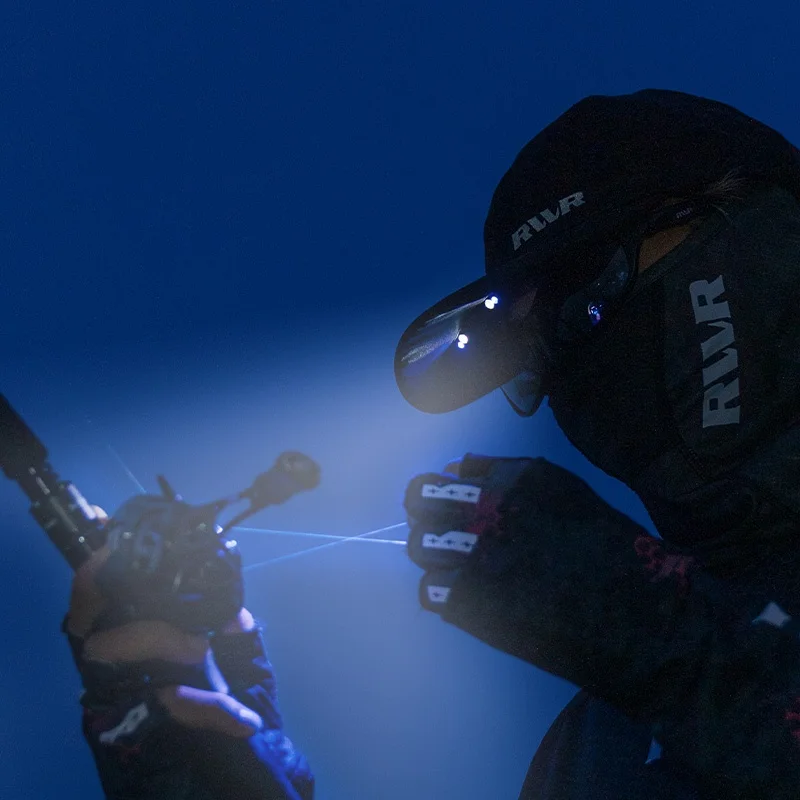 Gorro de pesca nocturno RVVR – Luz LED IPX4 48lm 3 colores - imagen 3