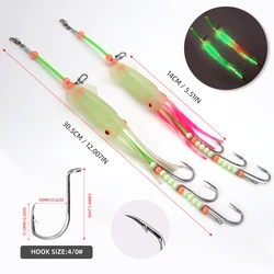 ZZYHE Aparejo de pesca marina con calamar luminoso