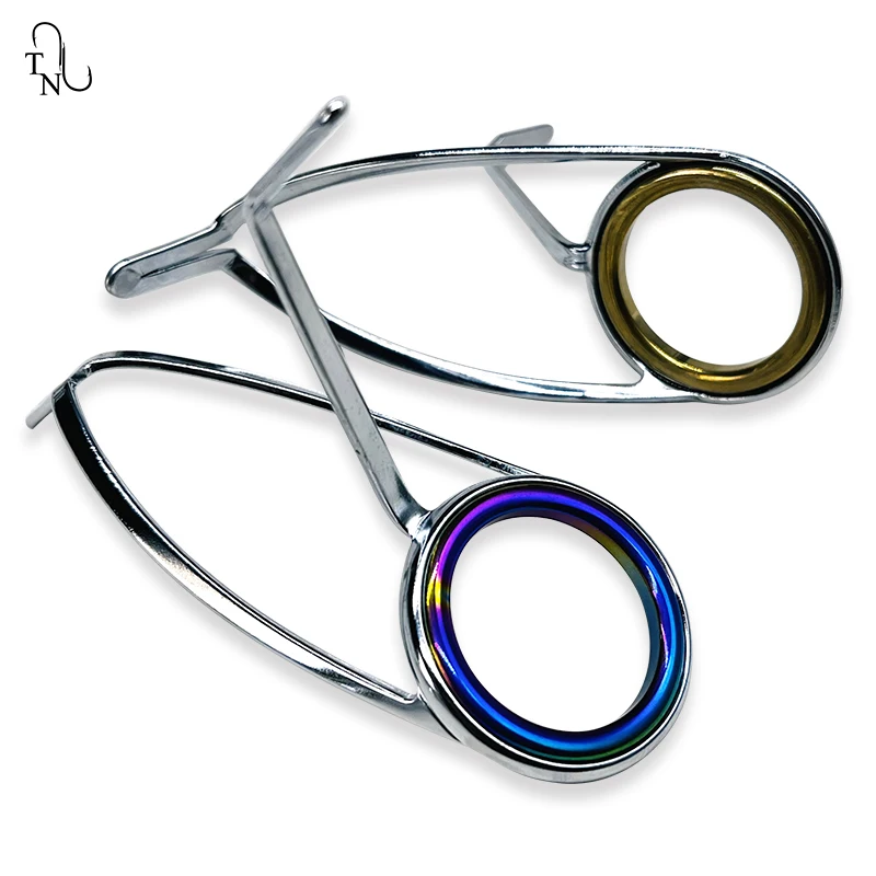 Kit de reparación de caña de pescar TN12, juego de anillos de cerámica de acero inoxidable, accesorios de repuesto de fundición, 6 # - 40 #10 piezas - imagen 3