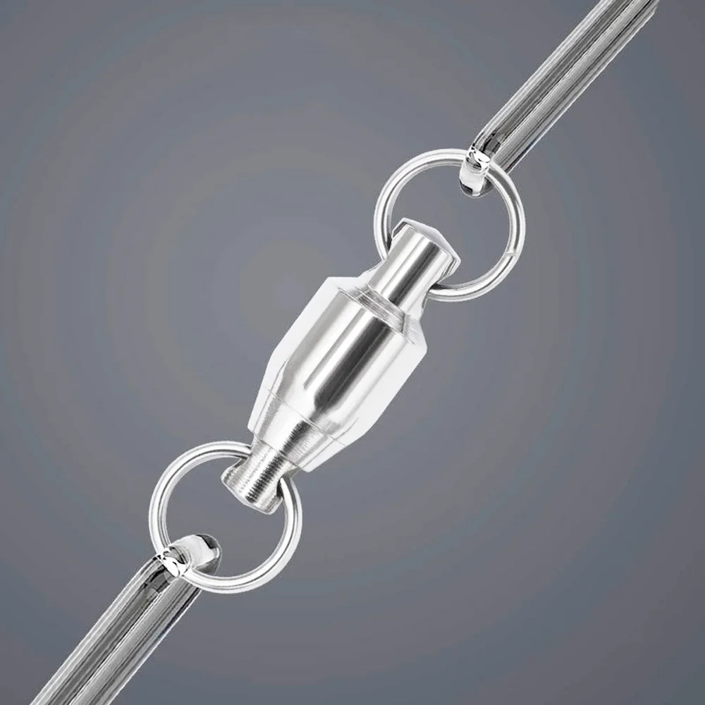 10-20 unids/lote de rodamiento de anillo doble giratorio de acero inoxidable de alta velocidad objeto grande conector de anillo salpicado accesorios de Tacke de pesca - imagen 5