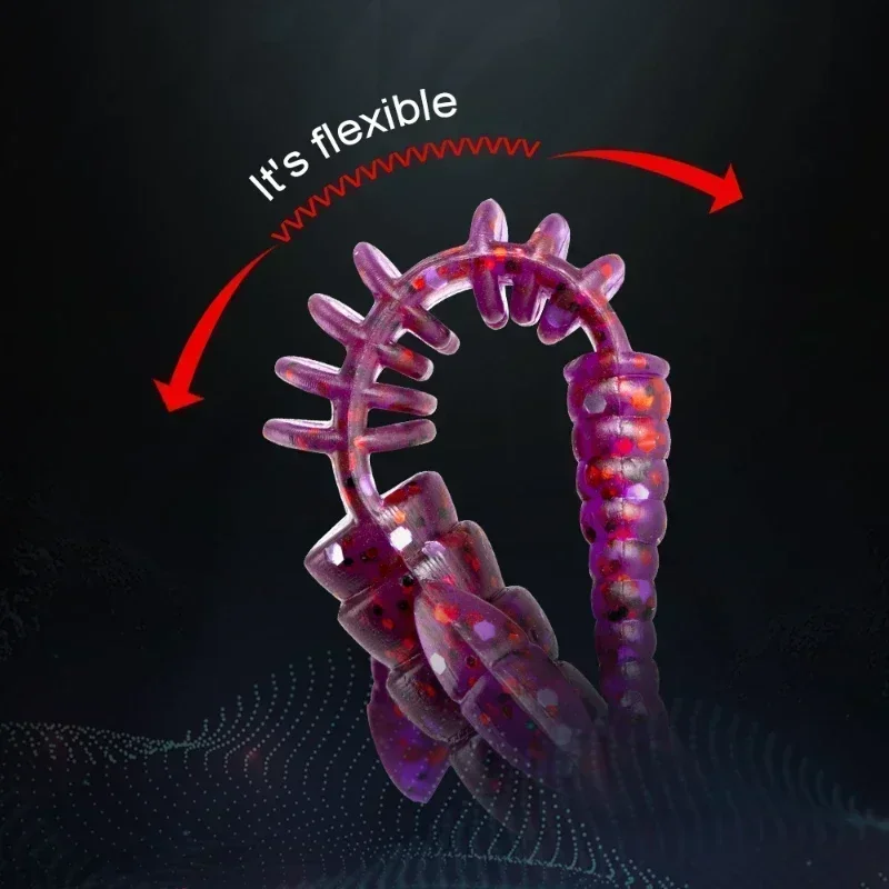 Flit Larva Suave de Silicona Señuelo Pesca para Zander Pike Bass - imagen 5