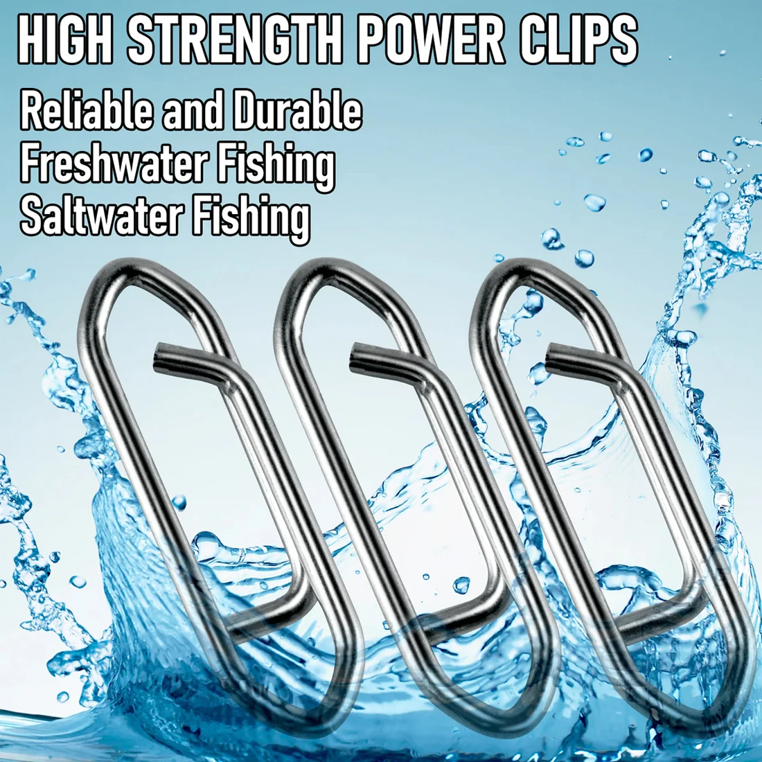 Clips de presión de pesca de 9KM, 50 ~ 200 Uds., Clips rápidos de pesca de acero inoxidable, conector de señuelo, aparejos de pesca de agua dulce - imagen 5