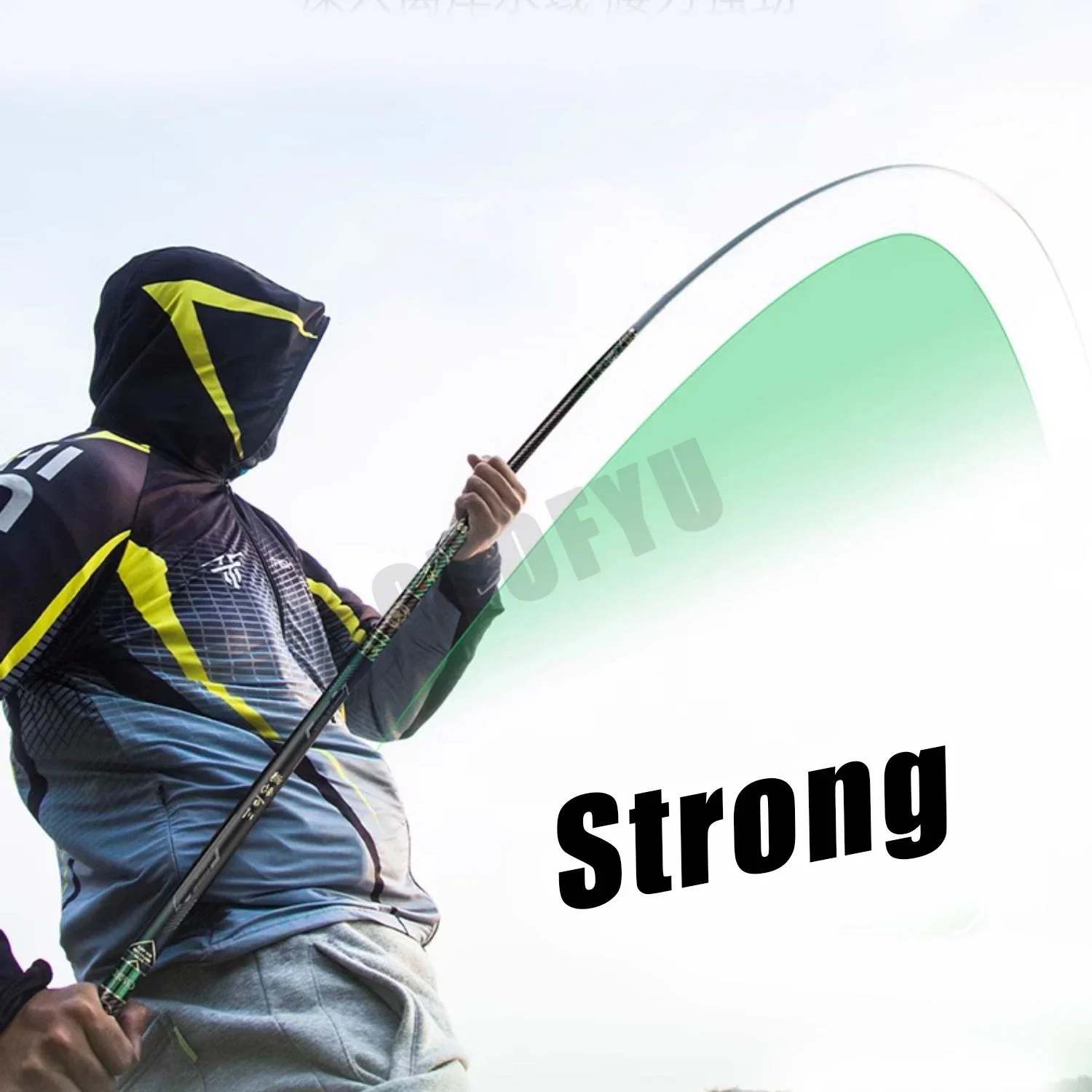 Caña de pescar de mano de fibra de carbono, caña de pescar telescópica de alta calidad, súper ligera, larga y dura, 8M/9M/10M/11M/12M/13M - imagen 4