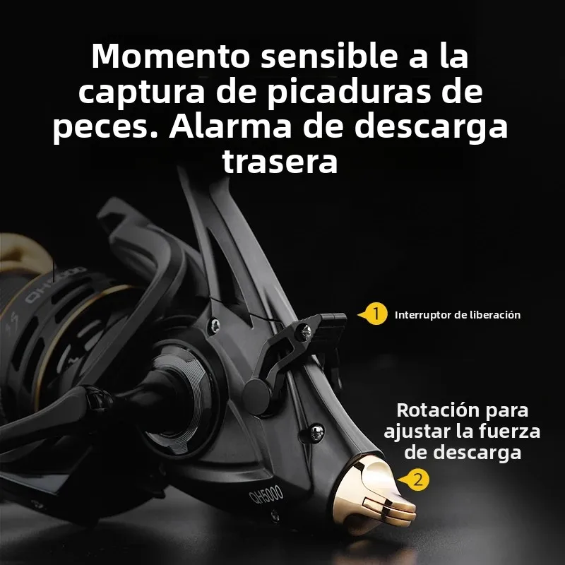 Carrete de Pesca de carpa LINNHUE, carrete giratorio QH3000-9000, doble arrastre fuerte, 20kg, carrete de Pesca de mar, carrete de repuesto gratis - imagen 3
