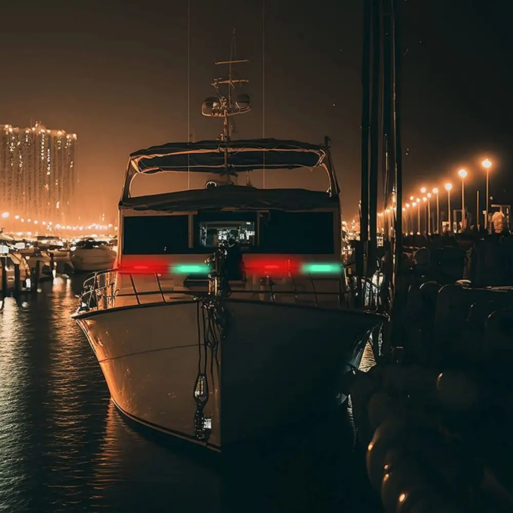 Luz LED de navegación para barco, 4 modos, accesorios de plástico para velero, Kayak, carga tipo C, lámpara de señal para barco, multicolor - imagen 4