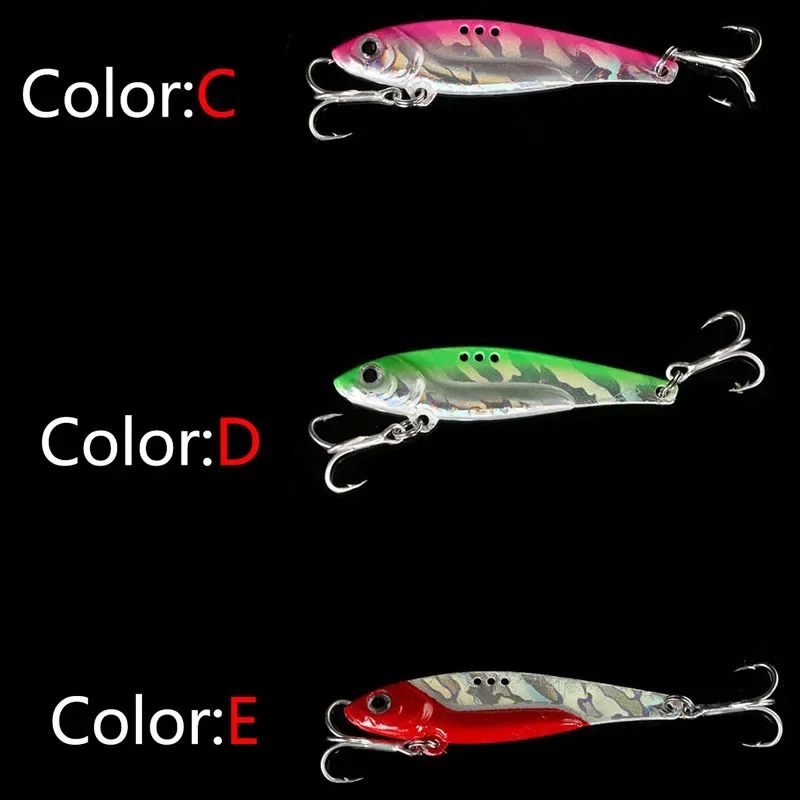 Señuelo de pesca VIB láser de Metal, aparejos de pesca Crankbait, cuchara vibratoria, Spinner, aparejos de cebo que se hunden, novedad de 2022 - imagen 4