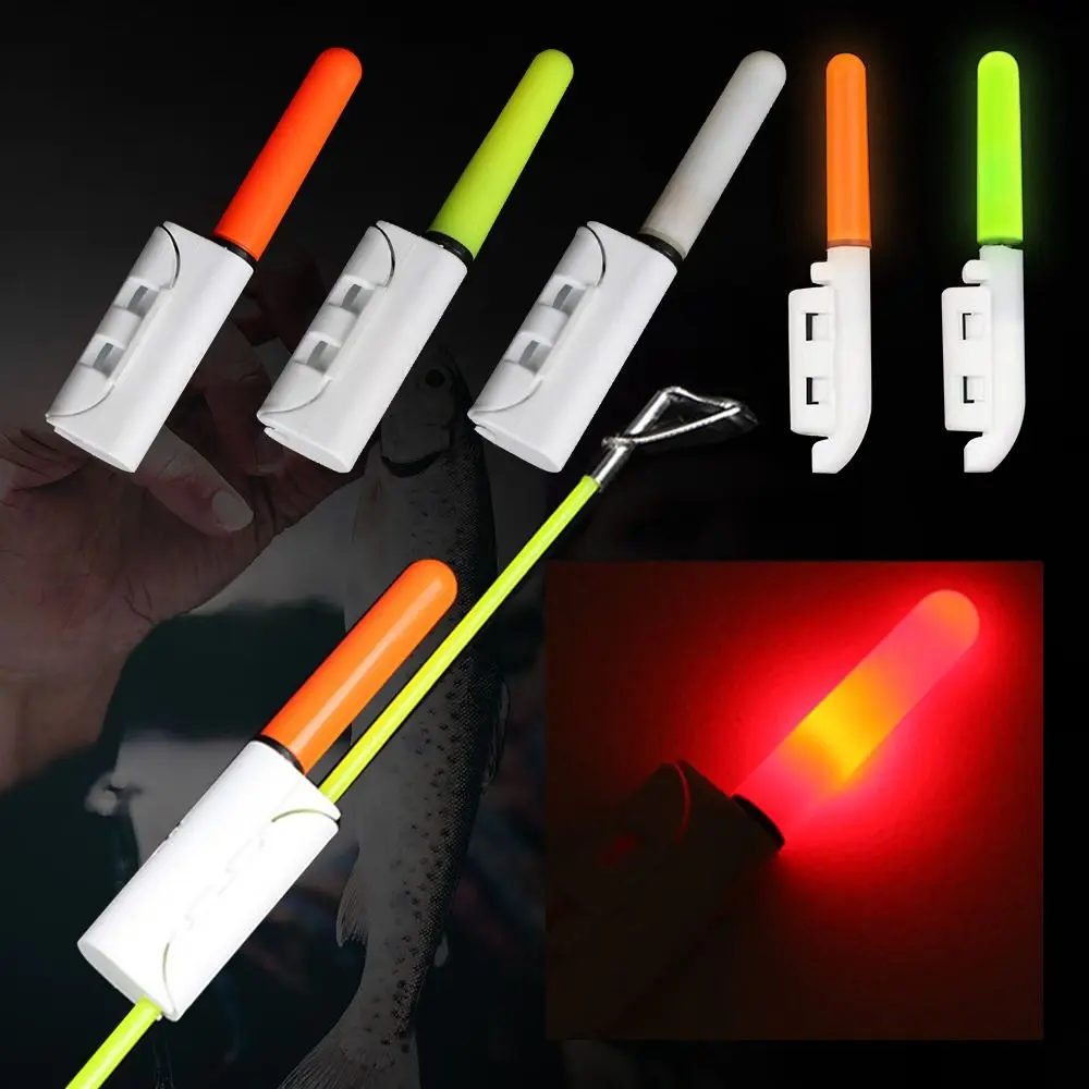 Barra de luz fluorescente para caña de pescar, nuevo flotador de luz fluorescente oscura con alarma de mordida, color rojo/verde - imagen 4