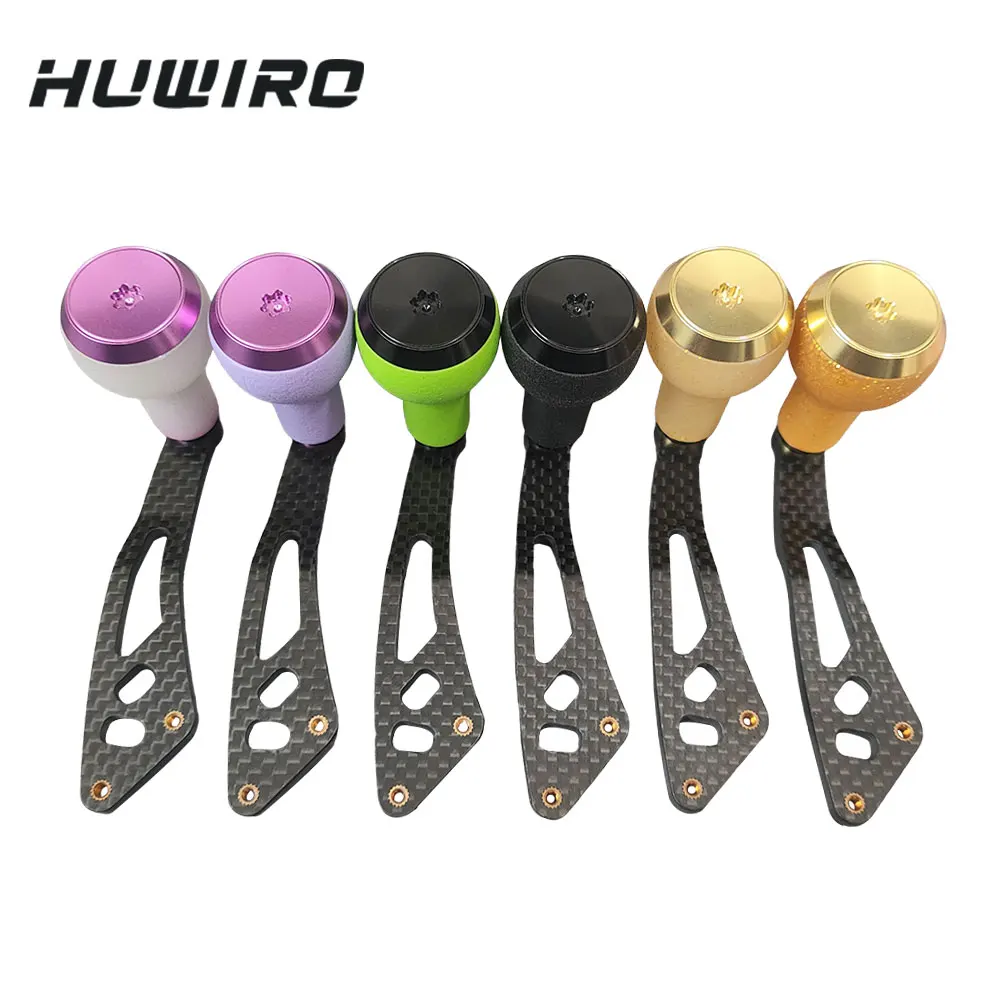 Mango repuesto DAIWA baitcasting – Fibra carbono con perilla grande de goma