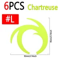 6pcs Chartreuse L