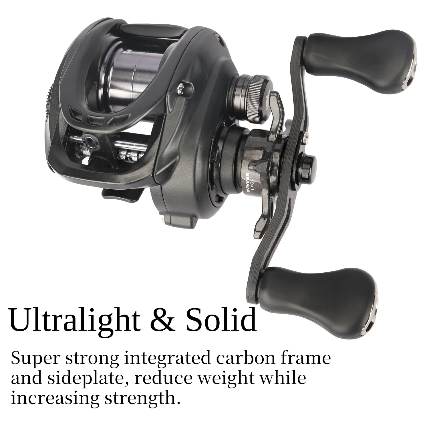 TSURINOYA Carrete baitcasting ligero 7,1:1 para trucha - imagen 4