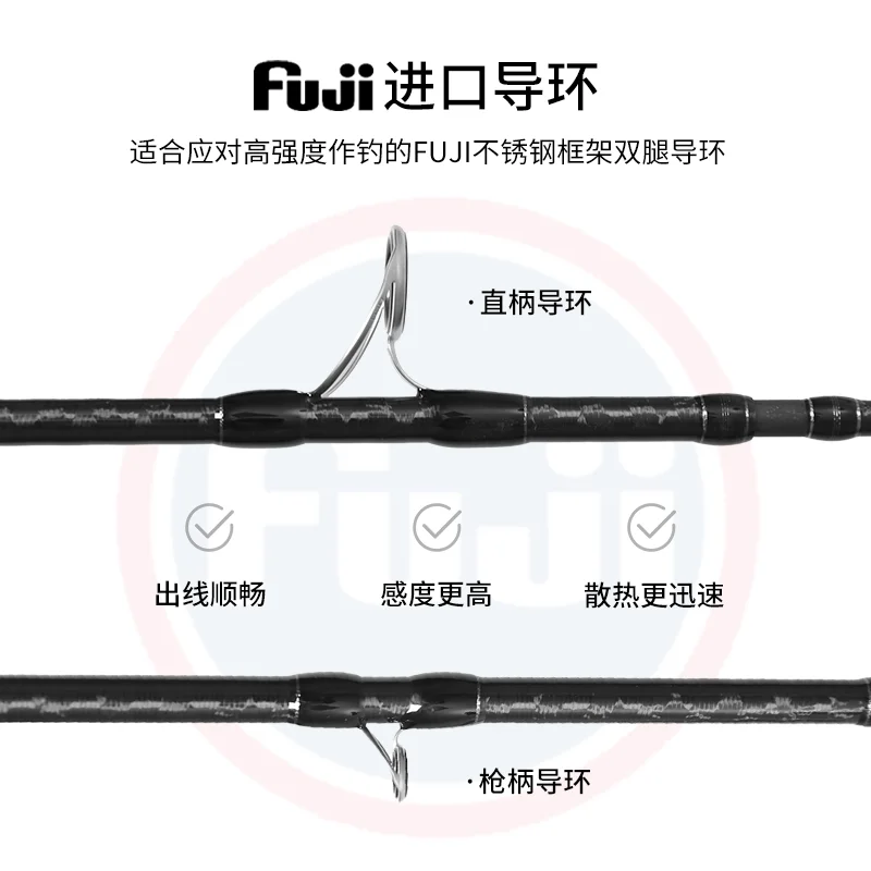 MADMOUSE-caña de pescar con piezas Fuji, 2023 M/2,1 M, potencia de arrastre de 15kg, calidad japonesa, 2,4 - imagen 2