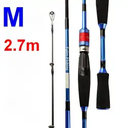 Caña giratoria ZZ43 2,7 m fibra de carbono – mango recto o curvo