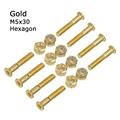 Tornillo Hexagonal Dorado M5x30