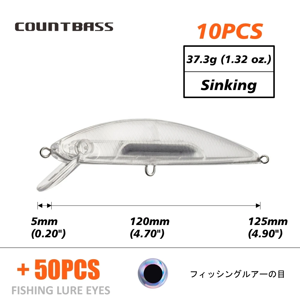 10PCS Lure With Eyes