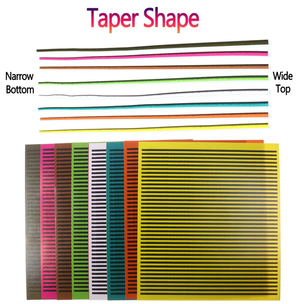 Bimoo 1/8Sheets Synthetic Peacock Quill Body Wrap Skin Fly Tying Material 38Herls per sheet Nymph Bug Bond Trout Fishing Lures - imagen 3