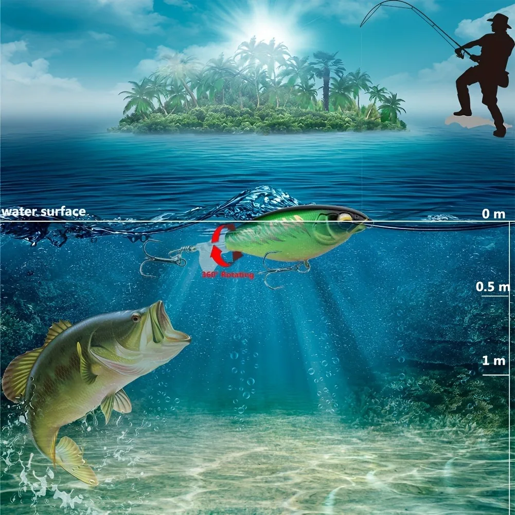 Señuelo de cola giratoria para pesca en mar - imagen 3
