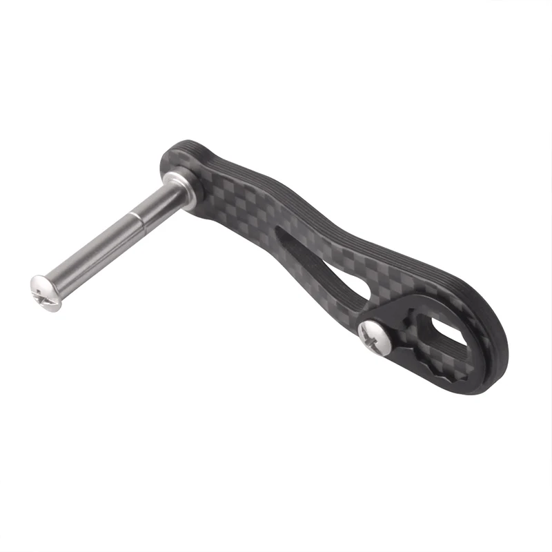 Kawa-mango de carrete de pesca con mango de fibra de carbono, longitud de balancín de pesca en hielo, tamaño del agujero de 62mm, 8x5 y 7x4mm, traje Ab/Dai/shim DIY, 1 ud. - imagen 4