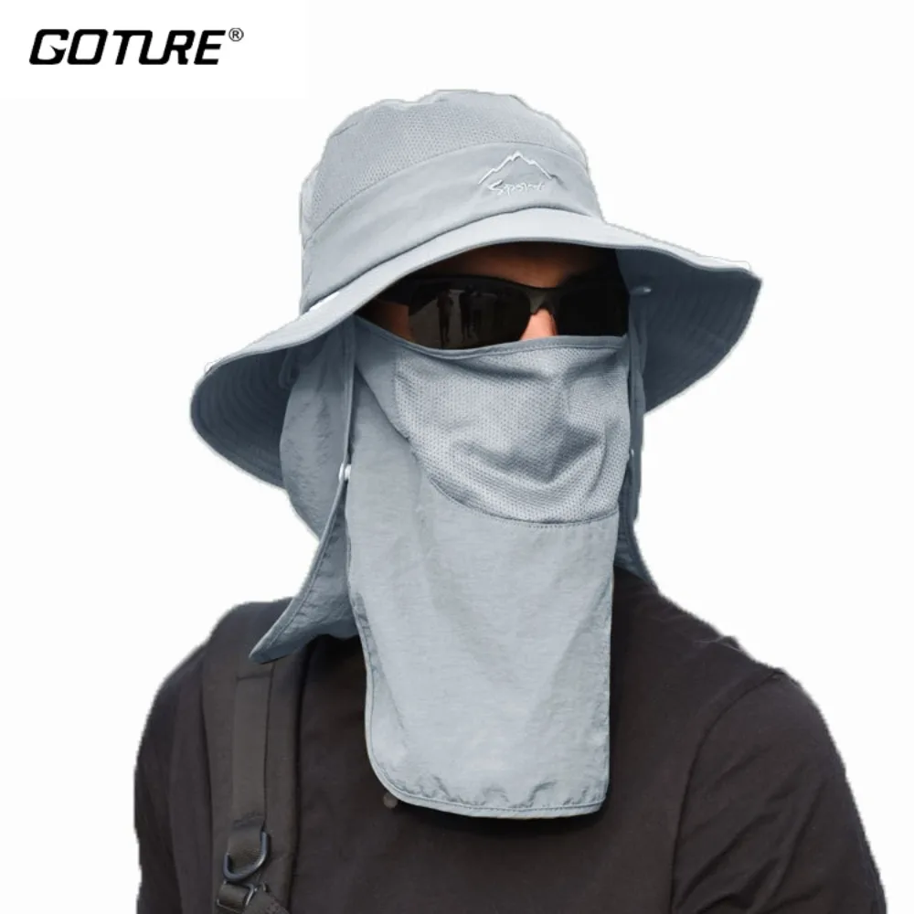 Goture Sombrero de Sol UV transpirable, cara y cuello, secado rápido - imagen 5