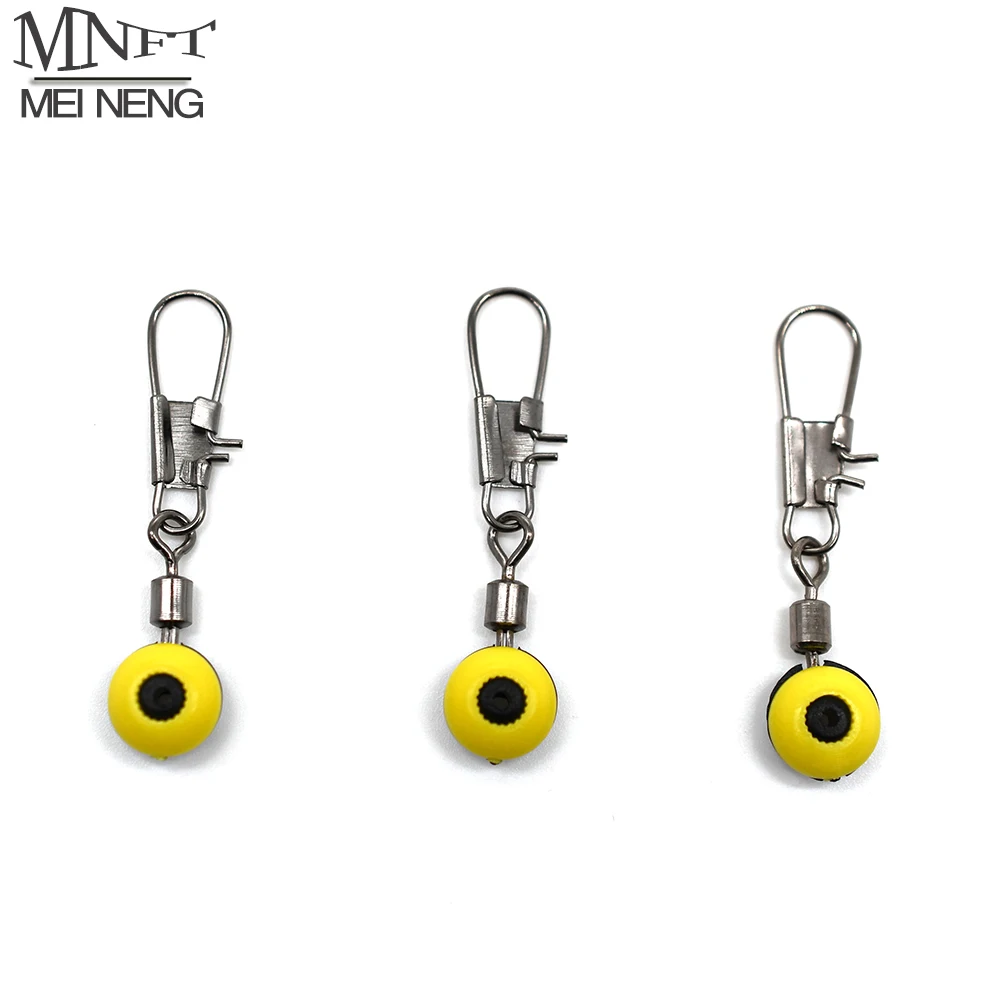 MNFT 100 Uds conector de pesca tapón de cuentas espaciales giratorio de pesca de alta velocidad para alimentador de métodos conectores de aparejos de carpa - imagen 2