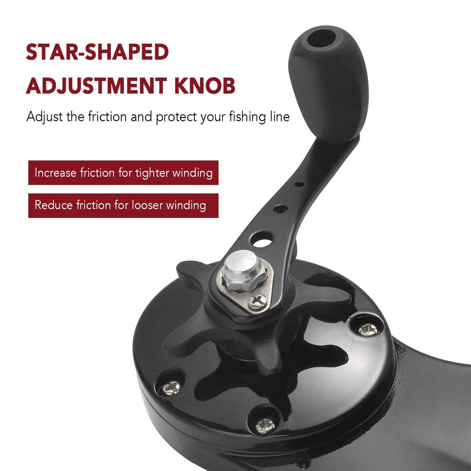 Carrete giratorio para Baitcasting, máquina bobinadora de línea de pesca portátil, herramientas de aparejos de pesca - imagen 5