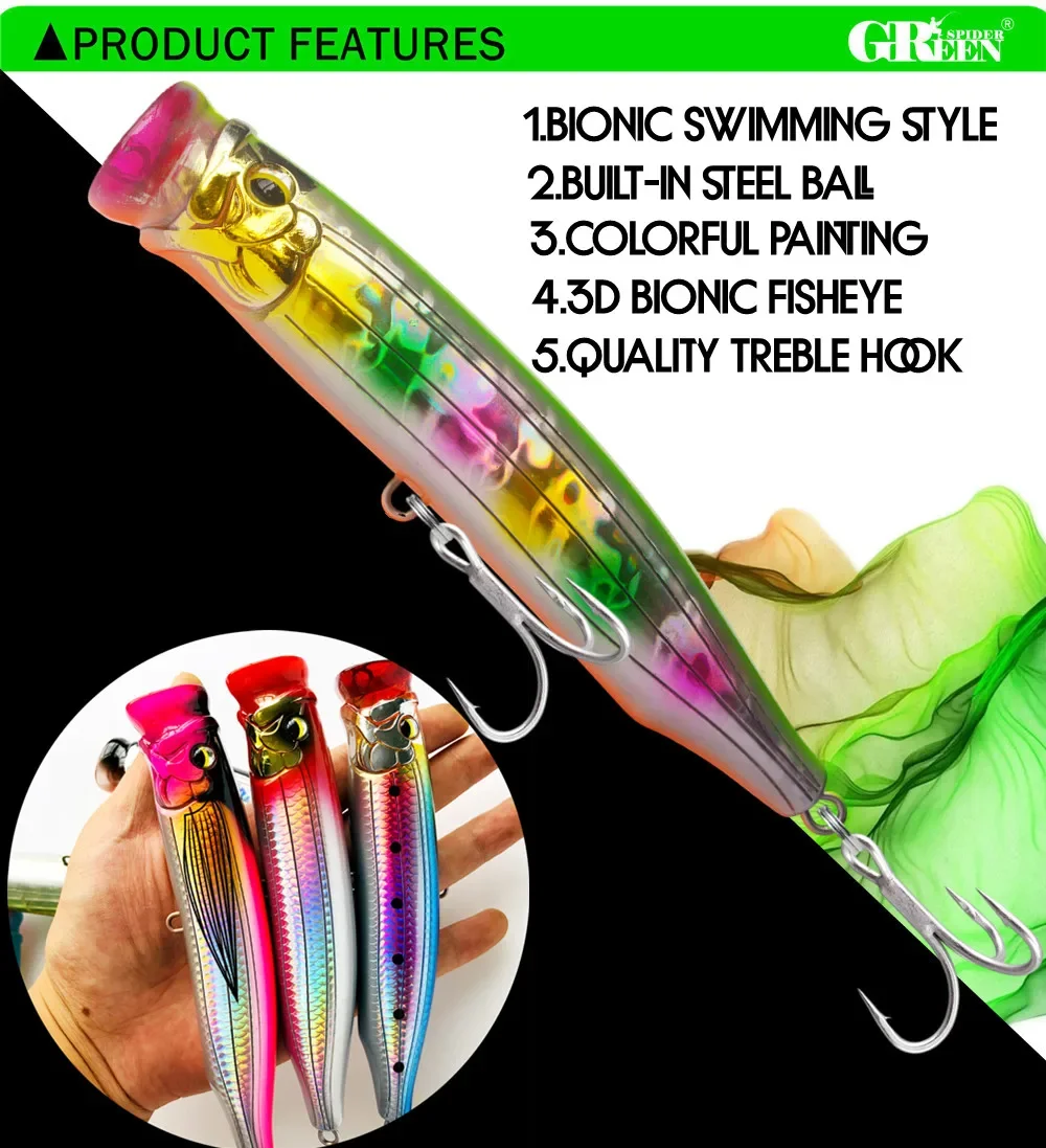 Colores disponibles del señuelo GREENSPIDER