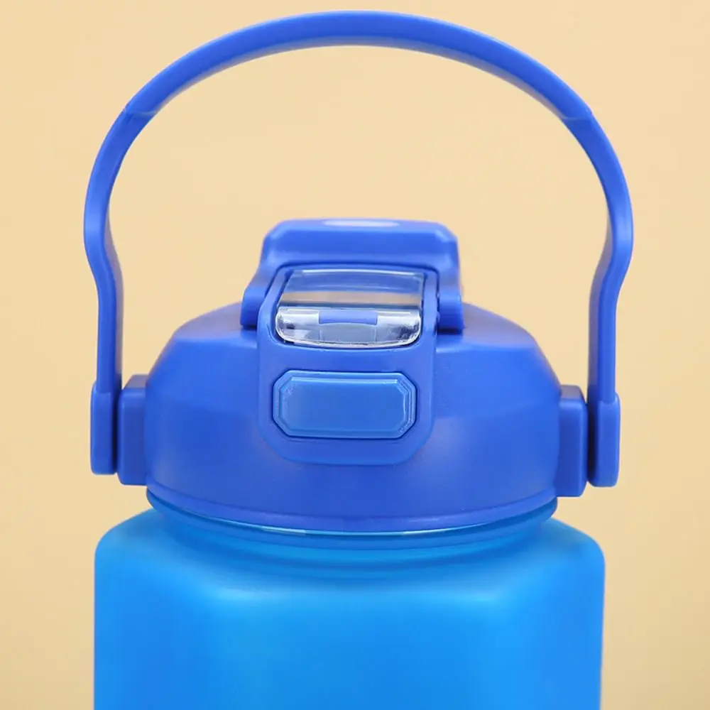 Juego de tres piezas de botellas de agua deportivas, taza colorida esmerilada de gran capacidad a prueba de fugas, hervidor deportivo hexagonal portátil para Fitness - imagen 3