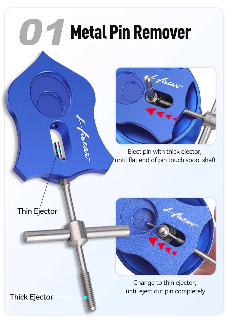 Eliminar sin esfuerzo los pasadores de metal con precisión y facilidad