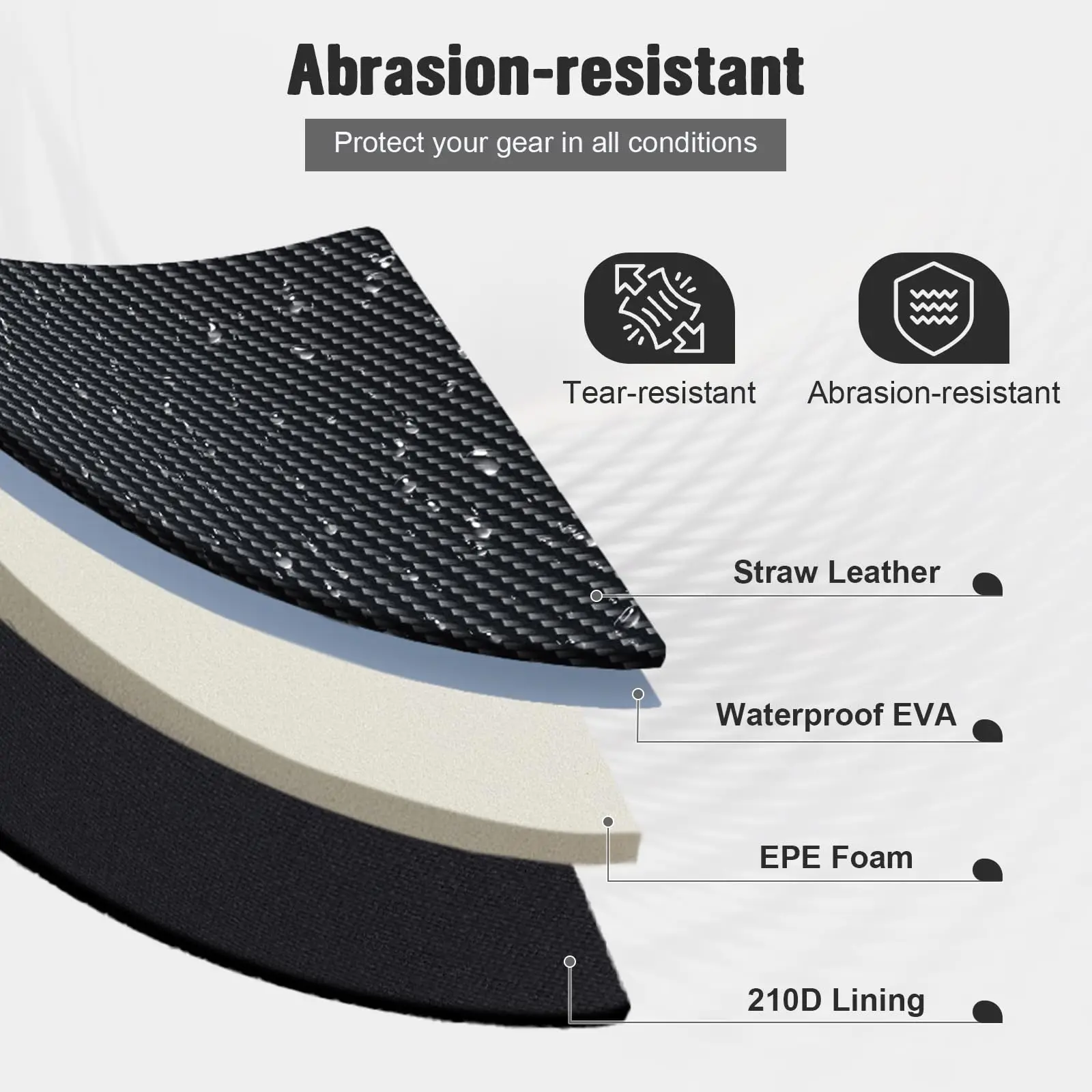 Goture-bolsa de almacenamiento de sedal de pesca con 3-6 agujeros, ventana de visión clara, estuche de sedal, divisor extraíble, organizador de sedal - imagen 2