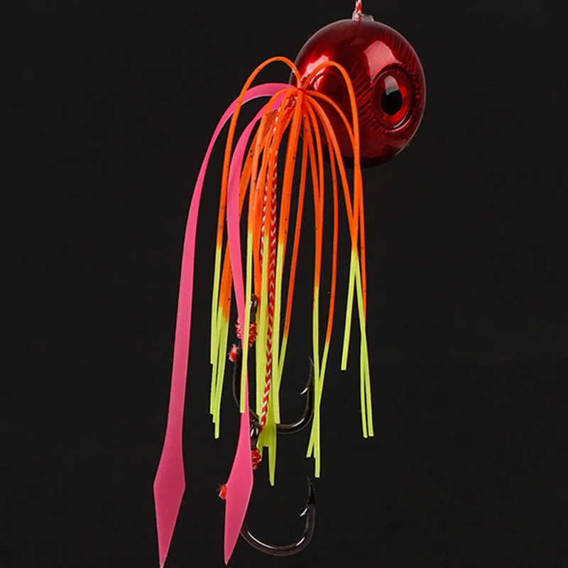 YBDean 60g-200g Inchiku DeepSea Metal plantilla de hundimiento rápido faldas de goma agua salada mar-bream señuelo de pesca Tai Kabura Jig Slider - imagen 3